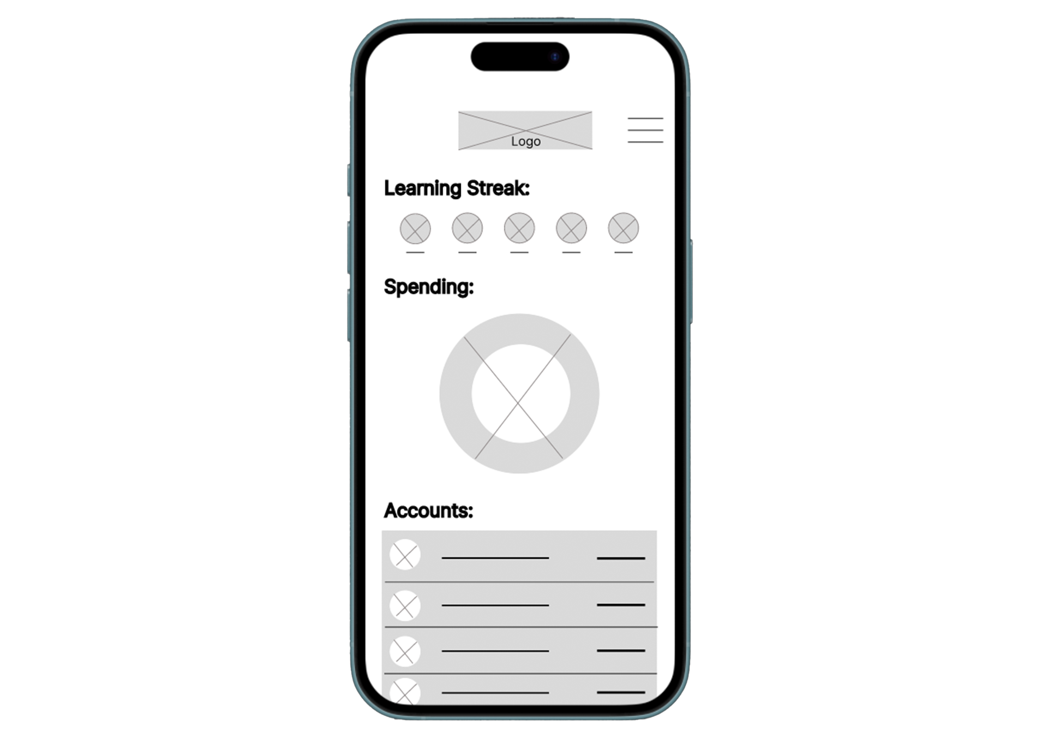 fin mobile home screen