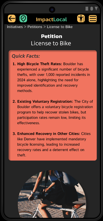 mobile mockup petition page (high contrast)